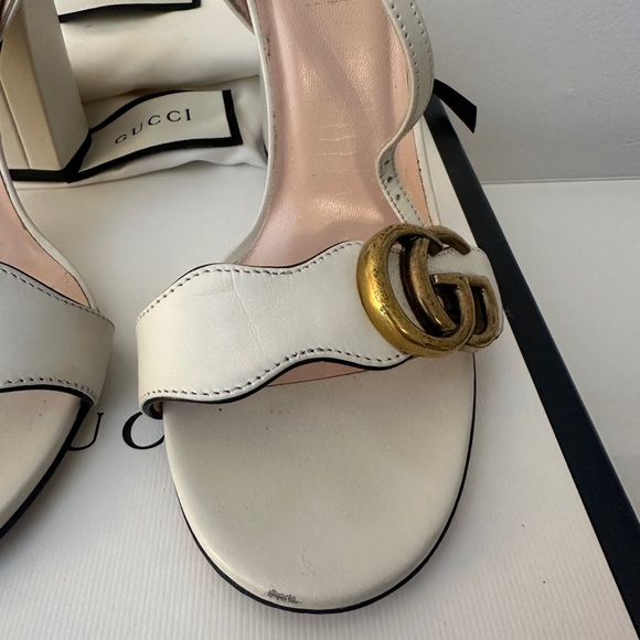 Gucci Marmont White Heels - Picture 15 of 16
